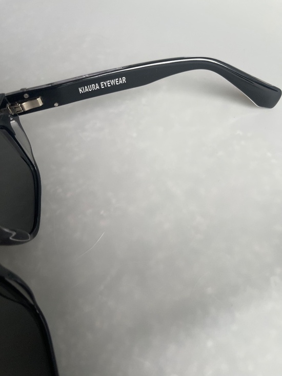 KIAURA Eyewear Eichler Designer Style Square Sunglasses Black Gray Lens main image 5
